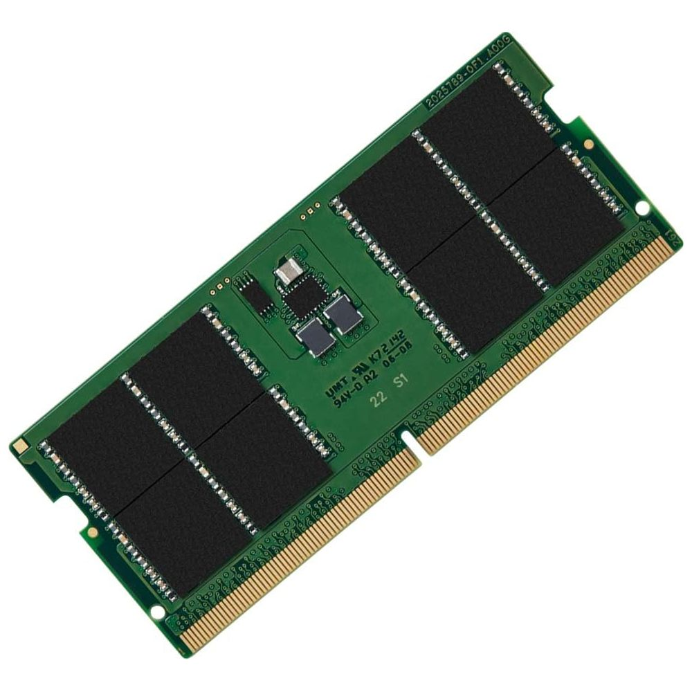 Zielona płyta obwodowa z czarnymi chipami i złotymi stykami.