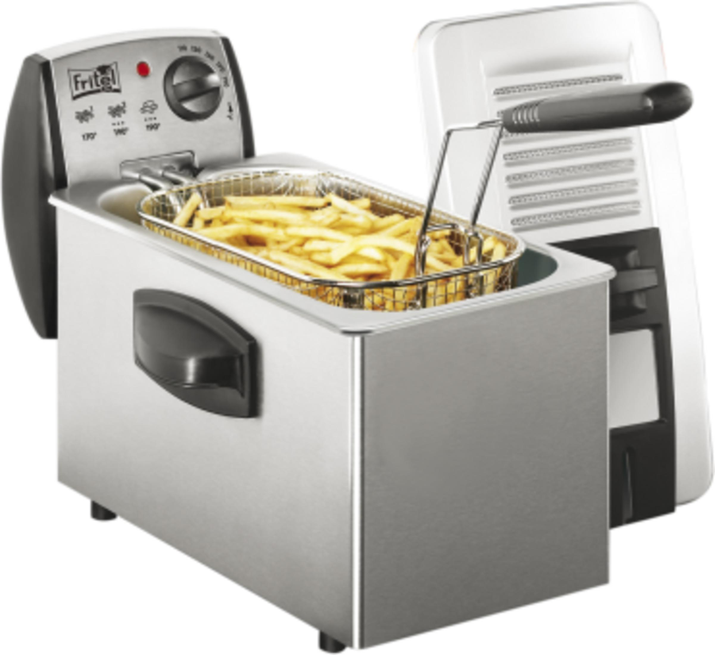 Frituurpan Met Zeef 3 Liter - Roestvrijstalen Friteuse Pan Met Levensmiddelclip Oliefilterpot En Schenktuit Multifunctionele Frituurpan Voor Friet Garnalen Vis En Kip
