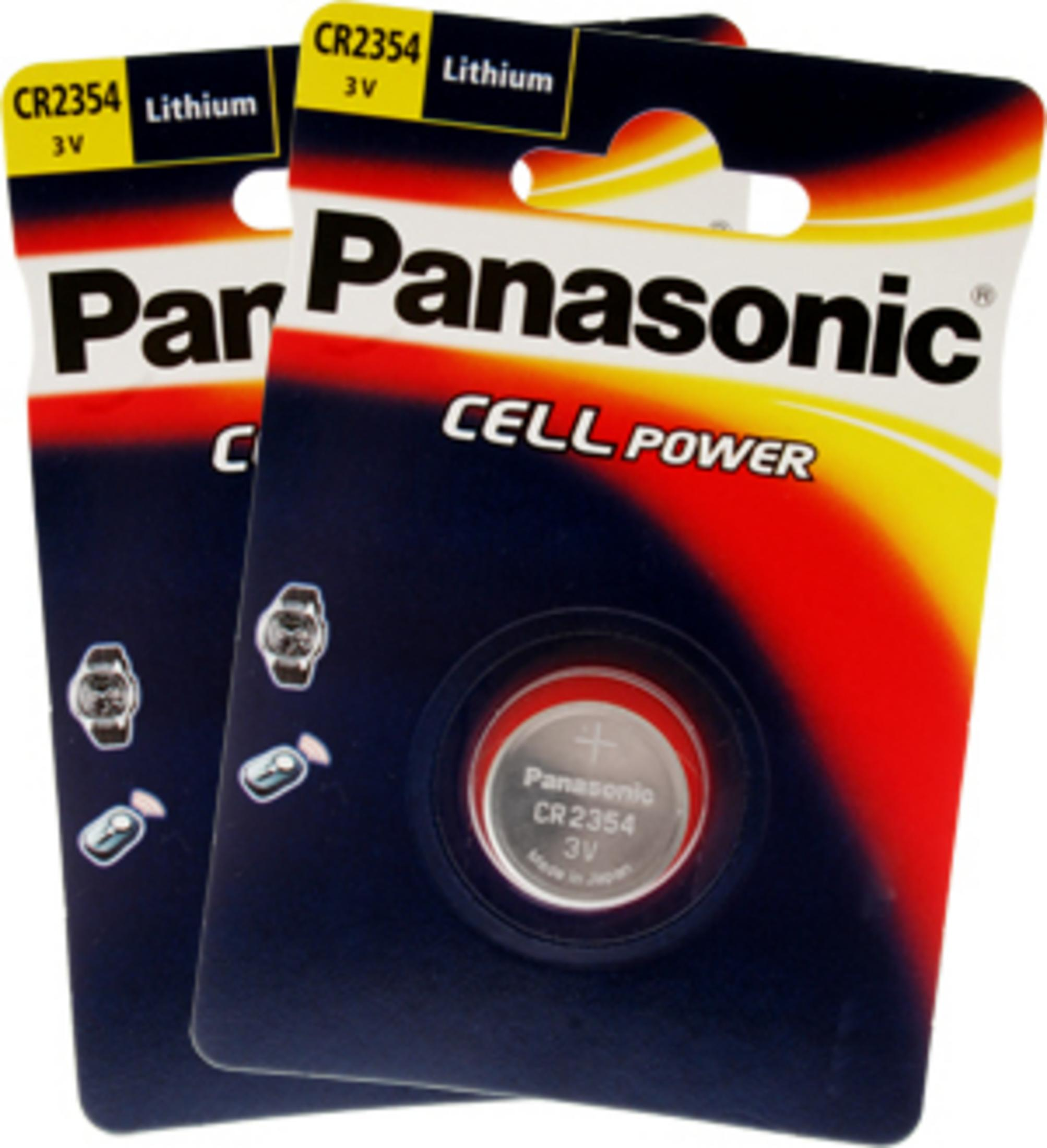 Due confezioni di batterie al litio Panasonic CR2354, 3V.