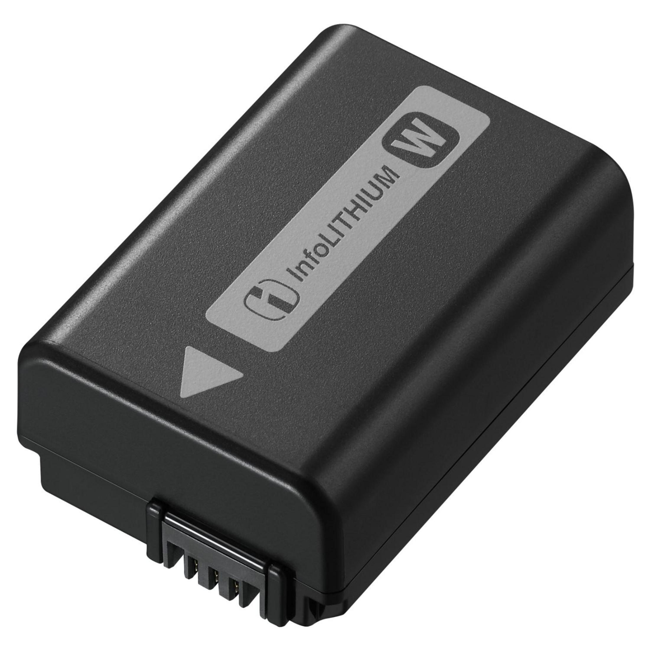 Czarna bateria z logo InfoLITHIUM W i strzałką.