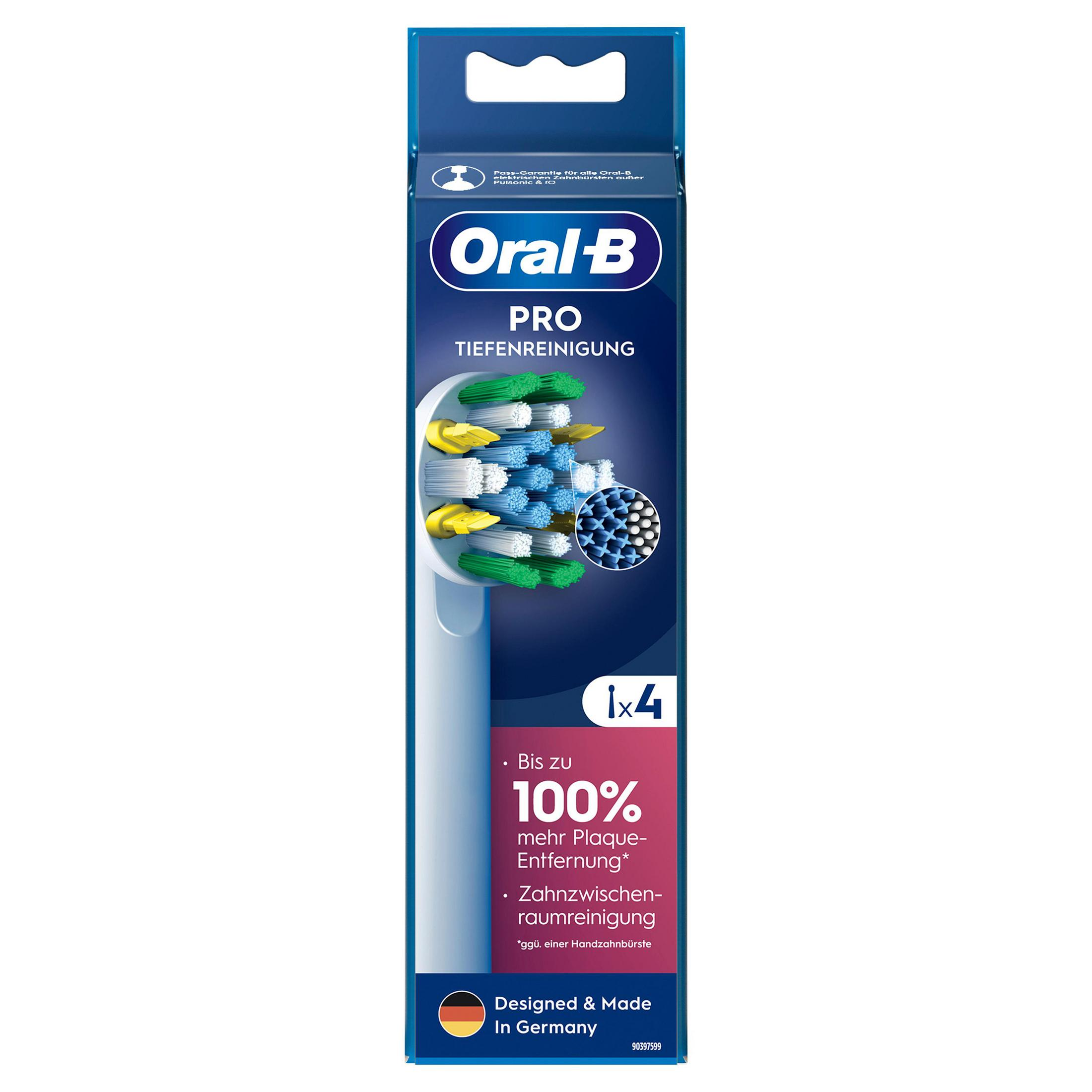 Opakowanie końcówek do szczoteczki Oral-B, 4 szt., głębokie czyszczenie.