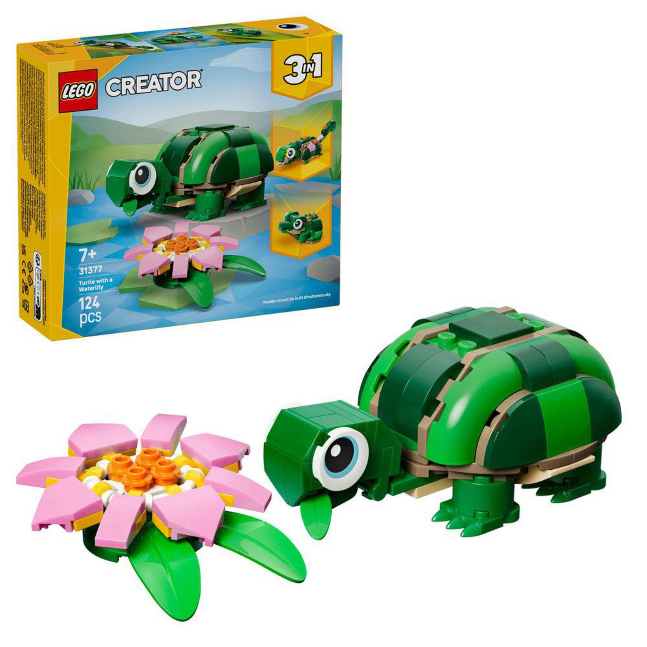 LEGO Creator Kaplumbağa ile Nilüfer Çiçeği 31377