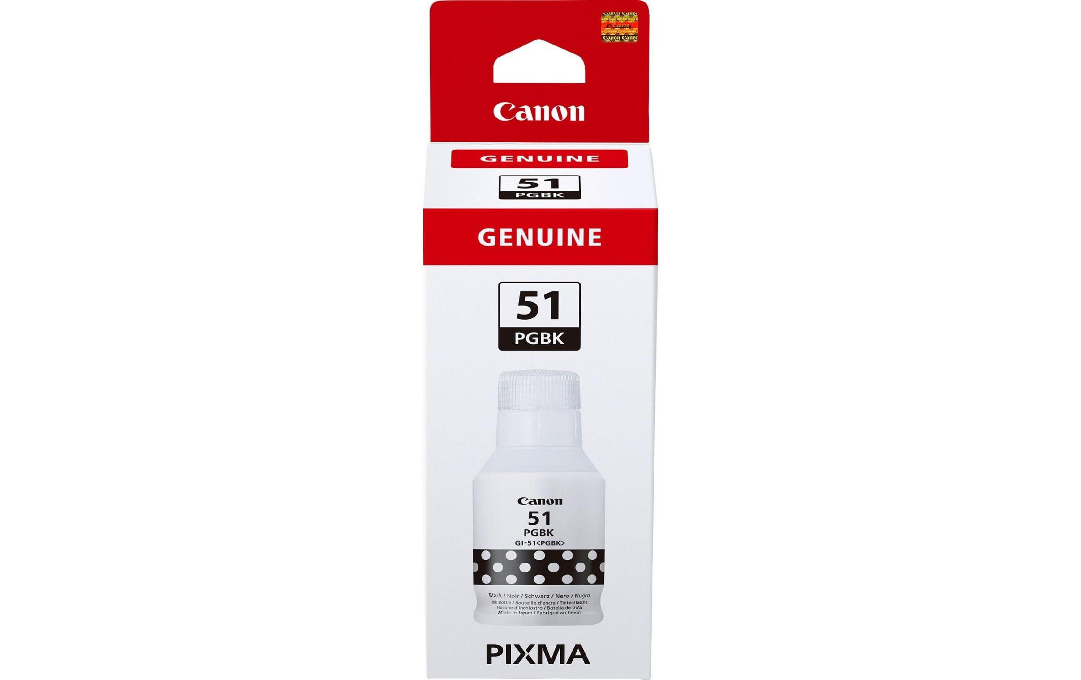 Czarny tusz Canon 51 PGBK w pudełku z logo PIXMA.