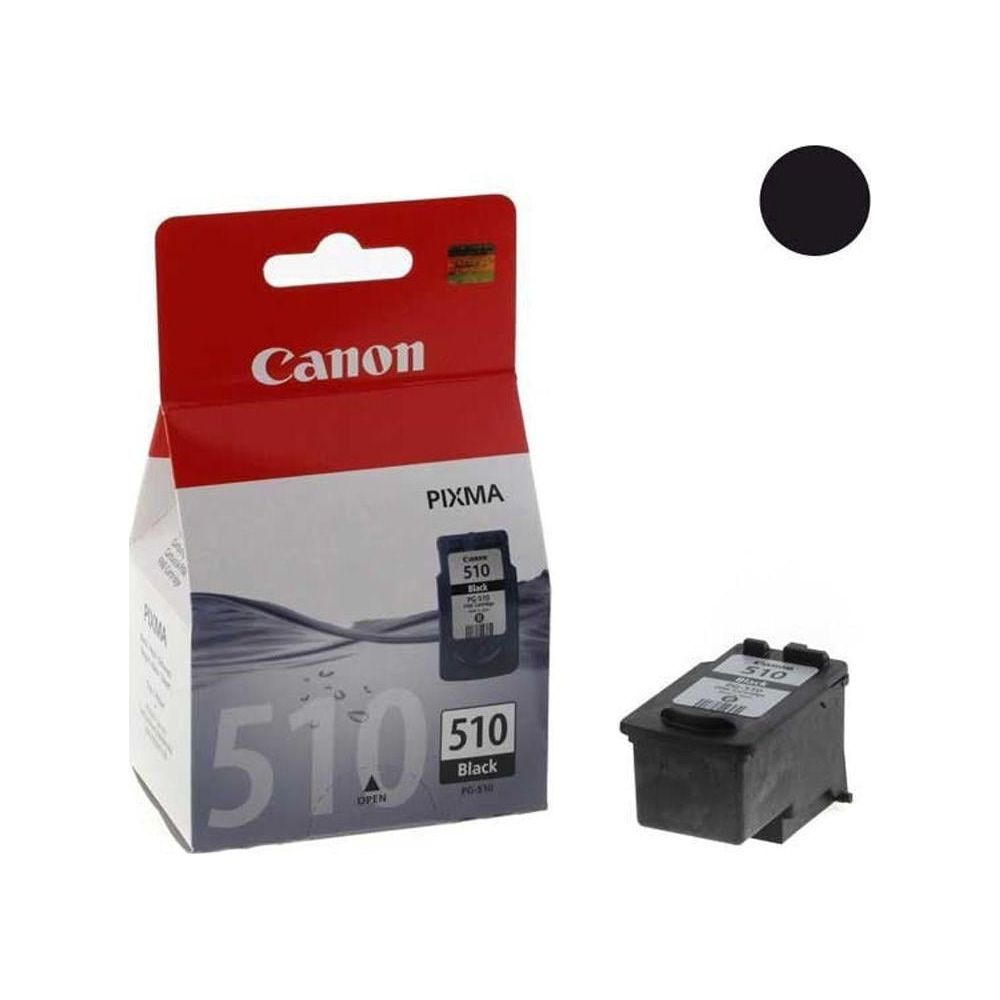 Czarny tusz Canon Pixma 510, w pudełku i pojedynczo.