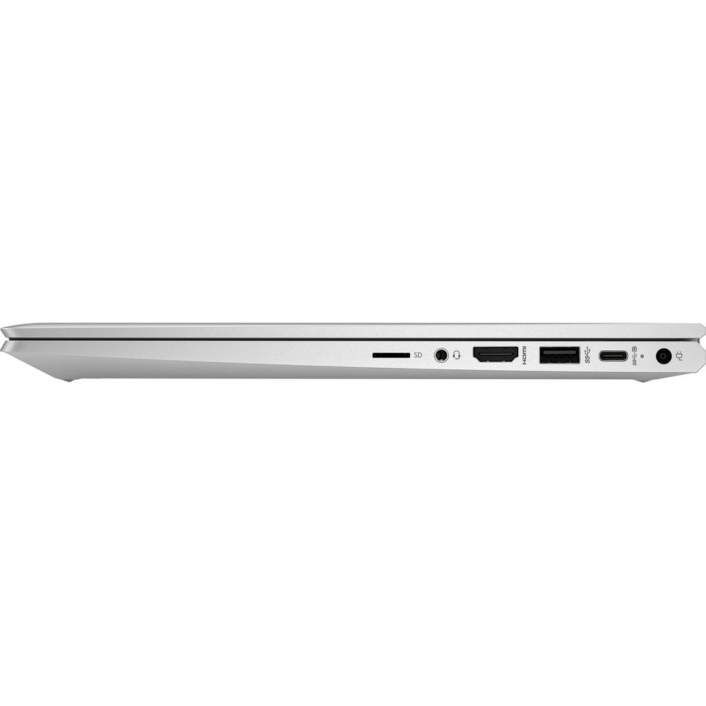 Porte del laptop argentate: lettore di schede SD, jack per cuffie, HDMI, USB