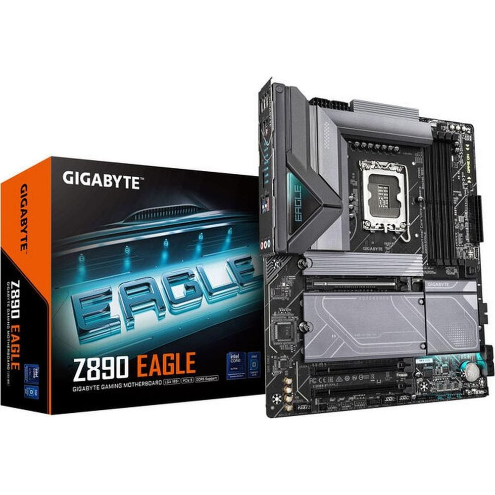 Płyta główna Gigabyte Z890 Eagle i jej pudełko.