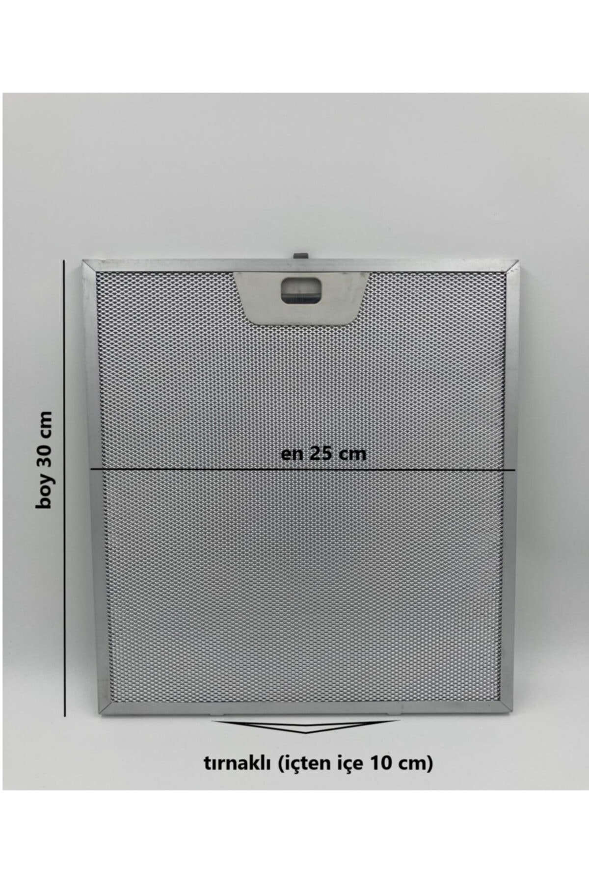 POPULER 25x30 Cm Tırnaklı Arçelik Ankastre Aspiratör Davlumbaz Alüminyum Yağ Filtresi Uyumlu