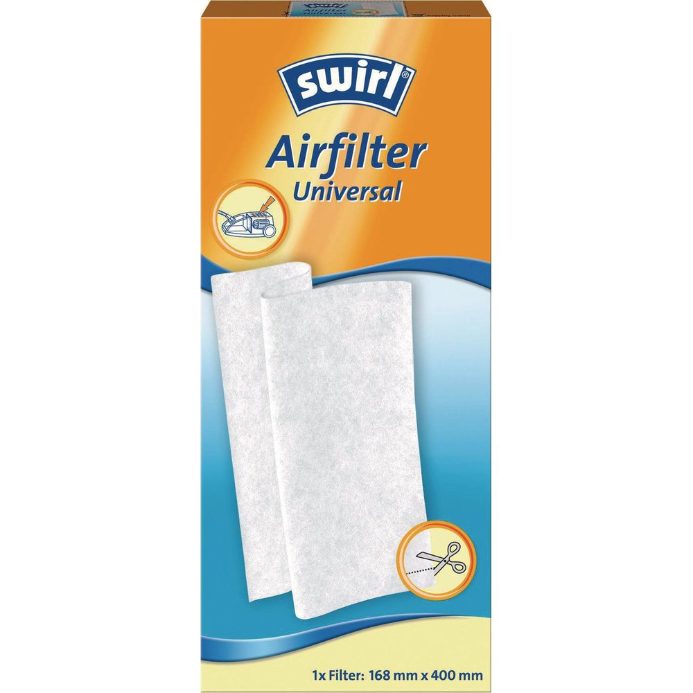 Confezione Swirl Universal Airfilter con due filtri bianchi.
