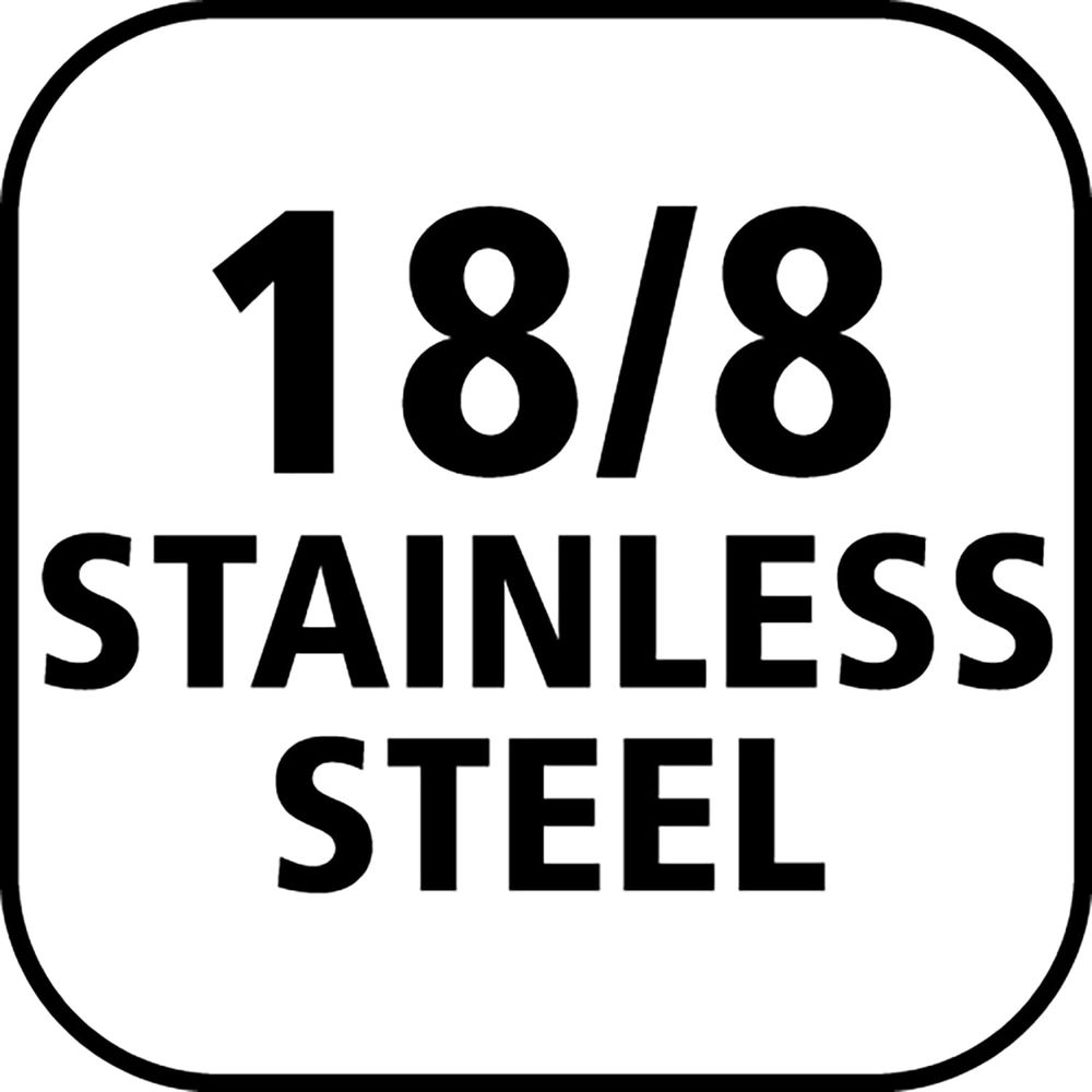 18/8 Edelstahl-Logo.