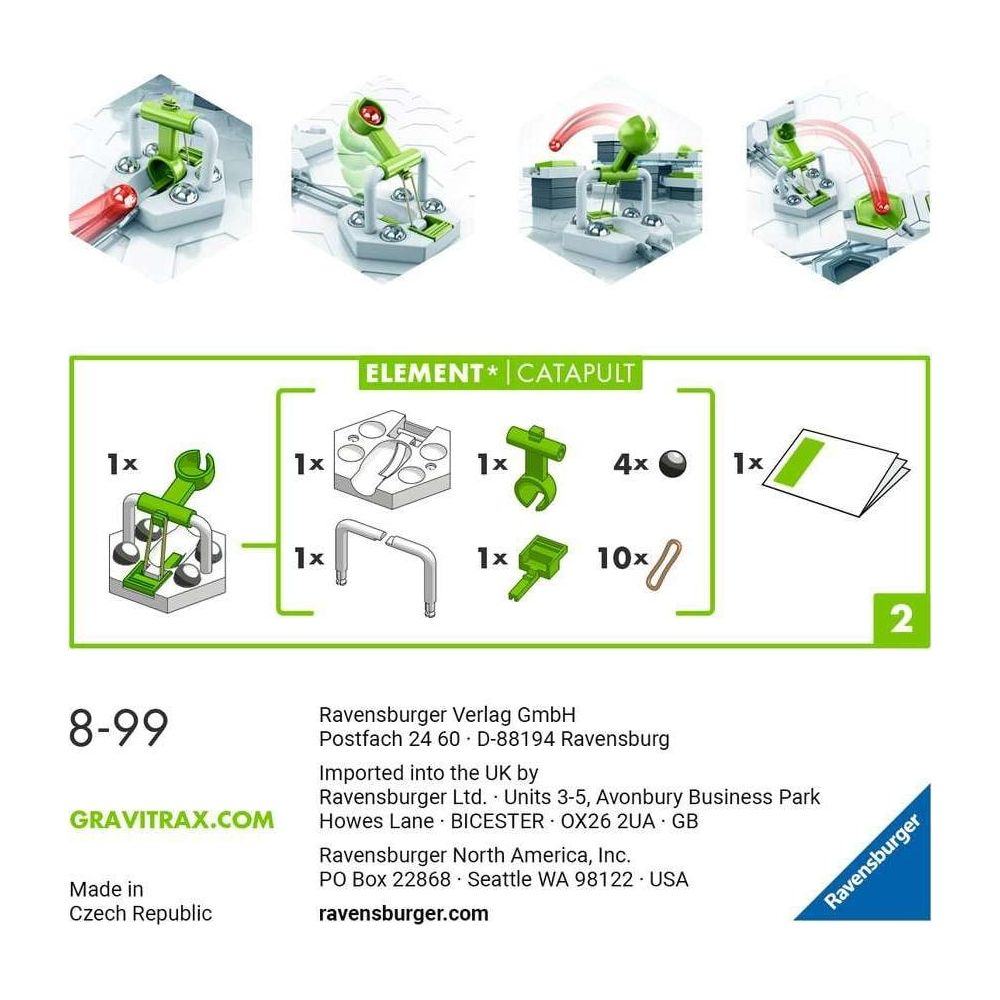 Ensemble Catapulte Gravitrax avec pièces et instructions.