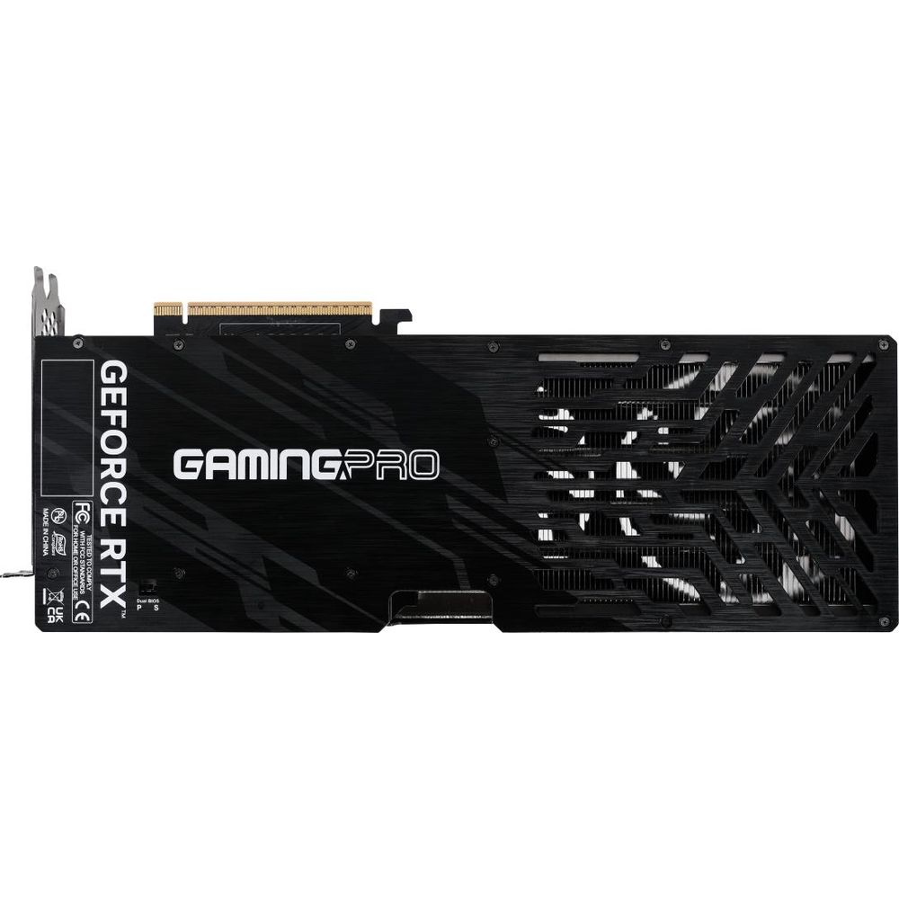 Tarjeta gráfica negra con texto "GEFORCE RTX" y "GAMINGPRO".