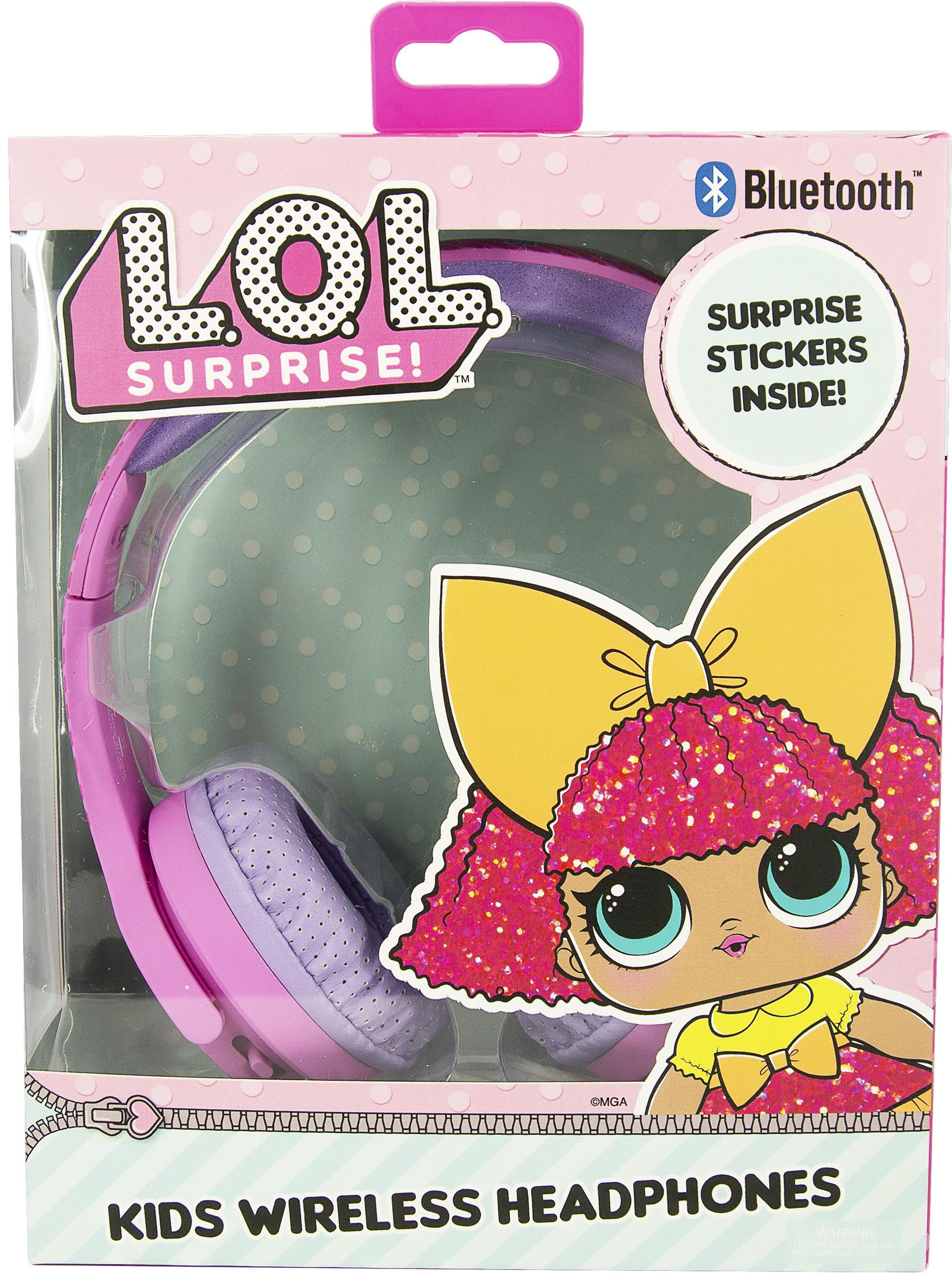 Auriculares inalámbricos LOL Surprise! para niños con Bluetooth.
