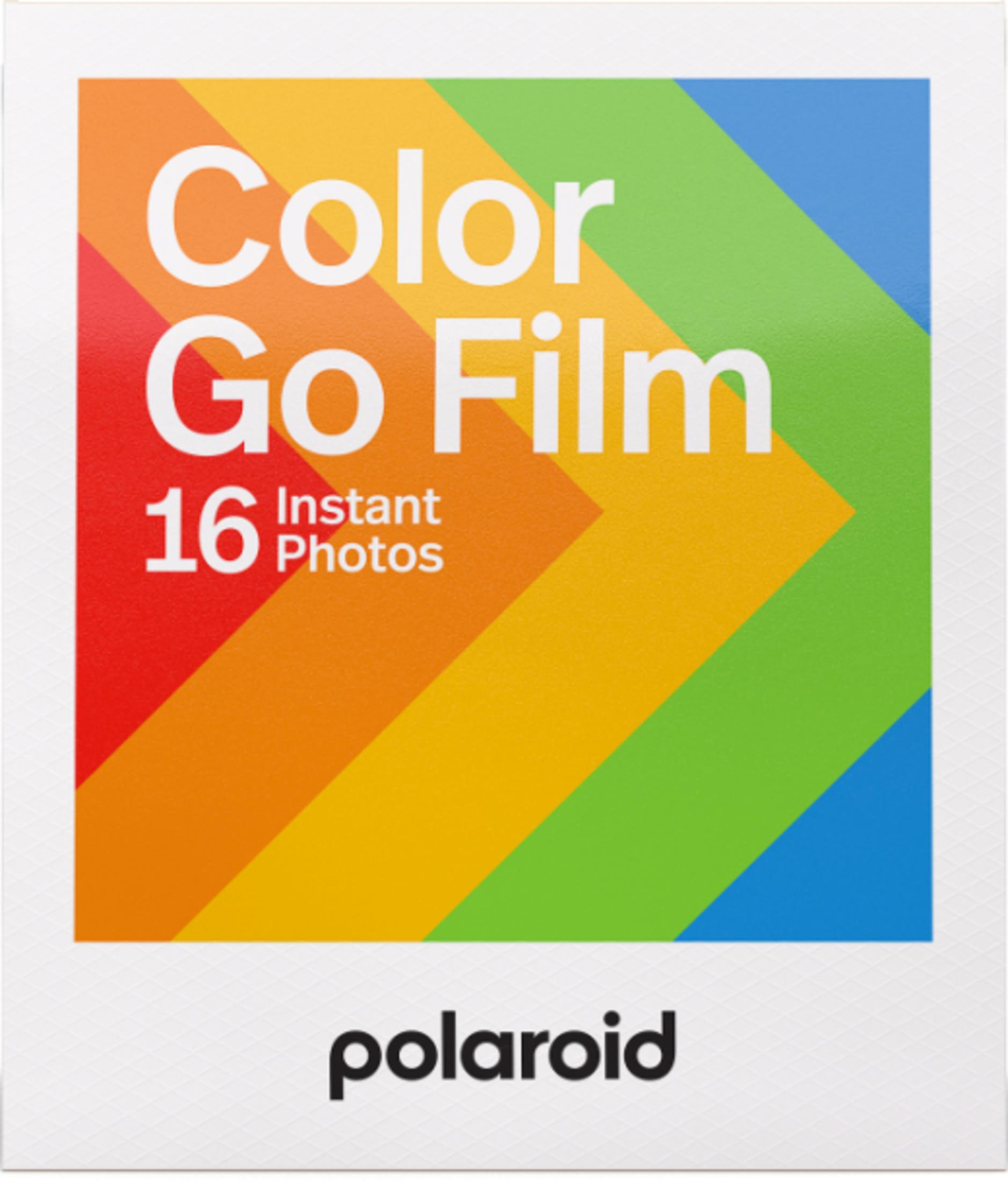 Polaroid Color Go Film 16 anlık fotoğraf ambalajı renk geçişli.