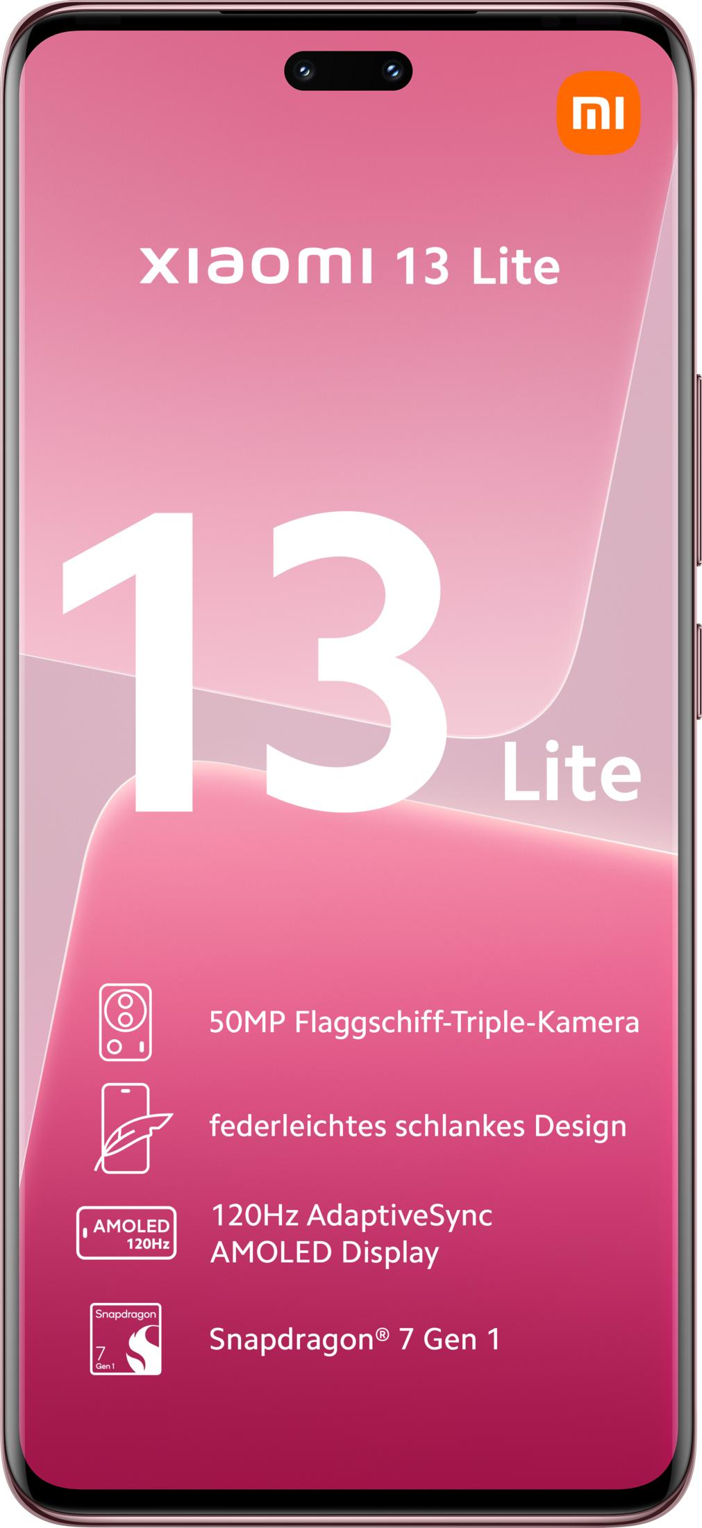 Xiaomi 13 Lite mit 50MP Triple-Kamera, schlankem Design & 120Hz AMOLED Display.