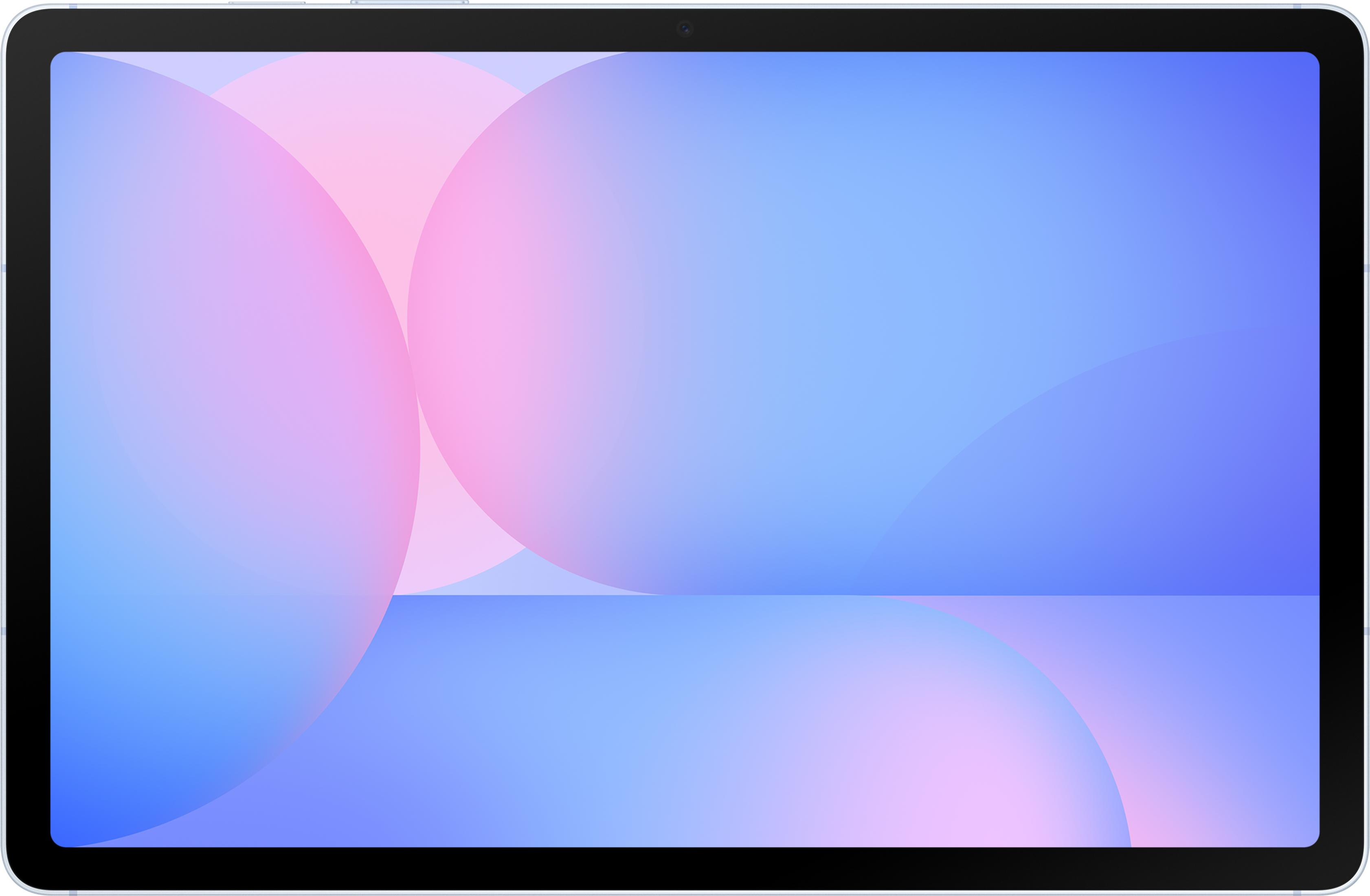 Cerchi astratti blu e rosa su sfondo blu.