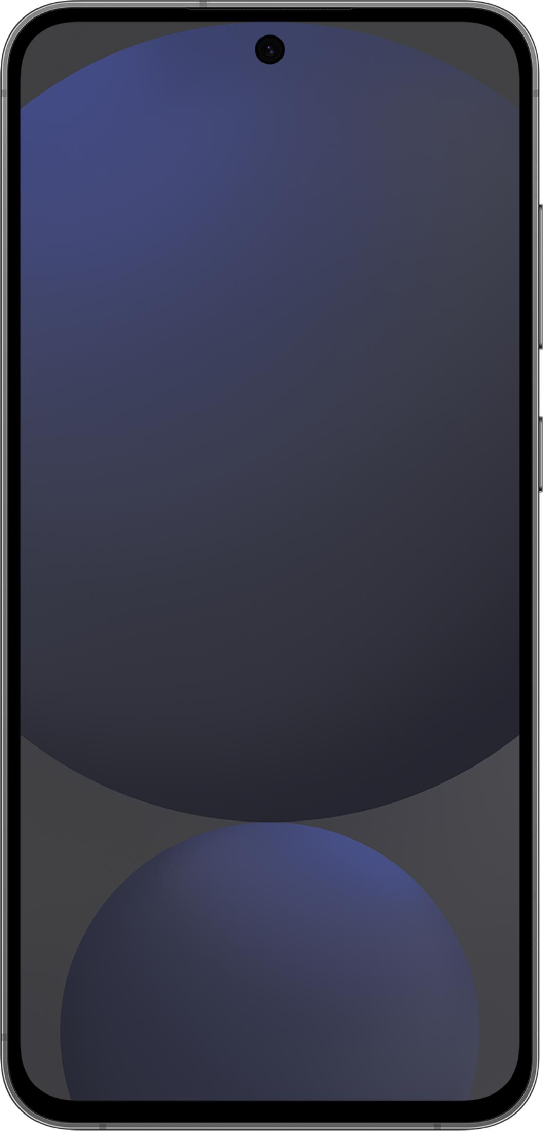 Ein Smartphone mit einem dunklen, abstrakten Hintergrund. Ein kleiner Kreis ist oben sichtbar.