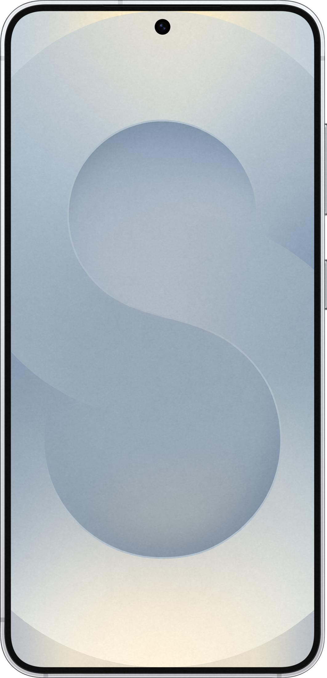 Ein Smartphone mit einem stilisierten S-förmigen Muster auf dem Bildschirm.