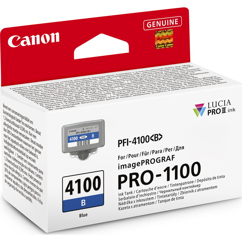Tusz Canon PFI-4100 B z tuszem LUCIA PRO II do imagePROGRAF PRO-1100.