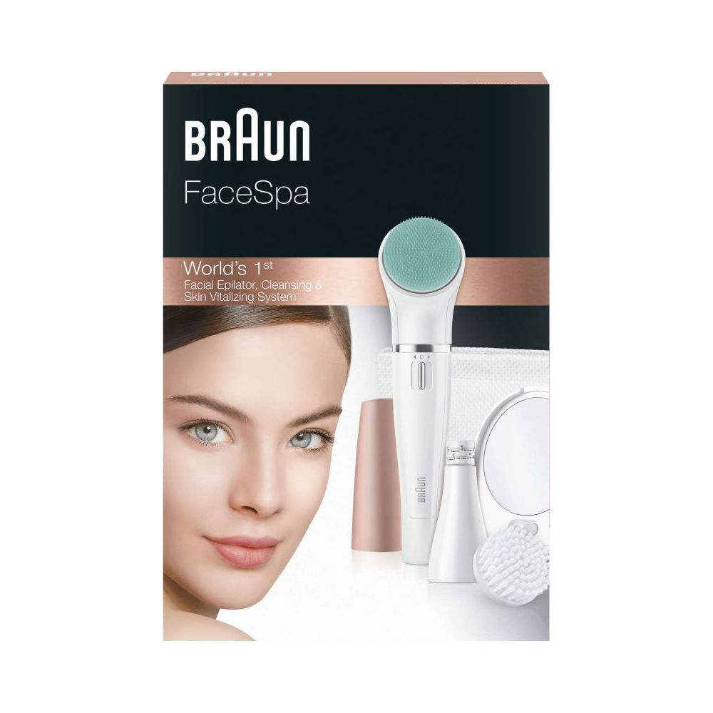 Braun FaceSpa: Depilator do twarzy, system oczyszczający i rewitalizujący.