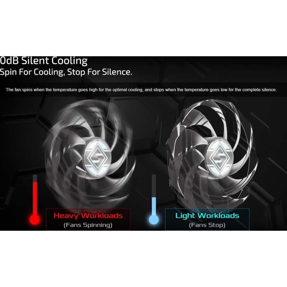 Dwa wentylatory: jeden kręci się przy dużym obciążeniu, drugi stoi przy lekkim.