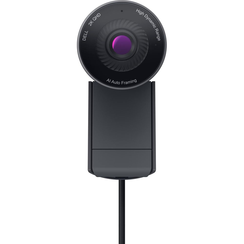 Una webcam Dell 2K QHD con AI Auto Framing e High Dynamic Range.