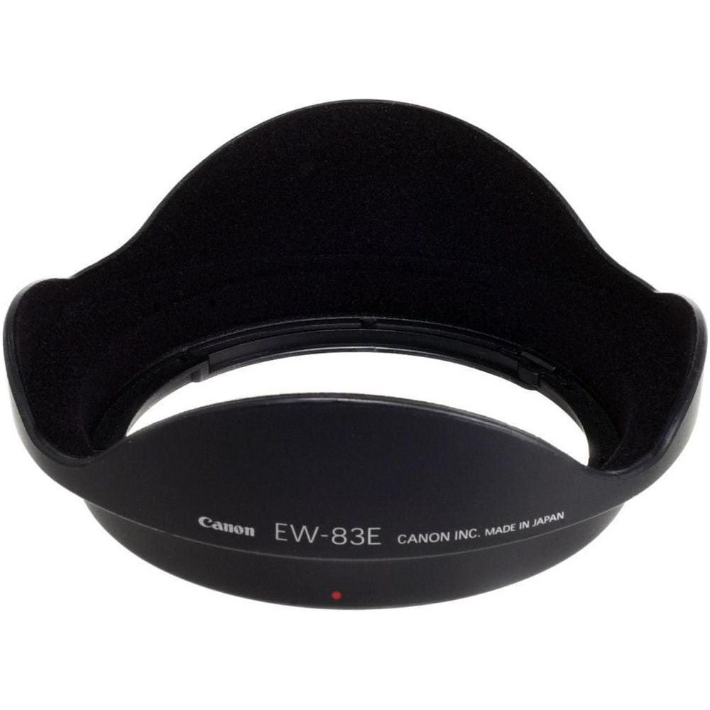 Pare-soleil noir Canon EW-83E pour objectif, en plastique, Fabriqué au Japon.