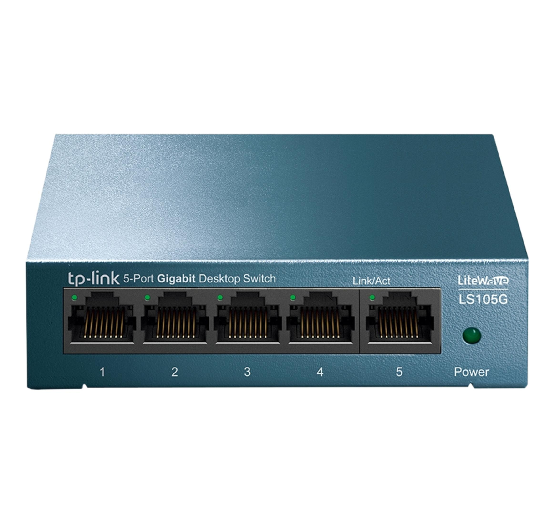 TP-LINK LiteWave LS105G 5 Switch Mavi