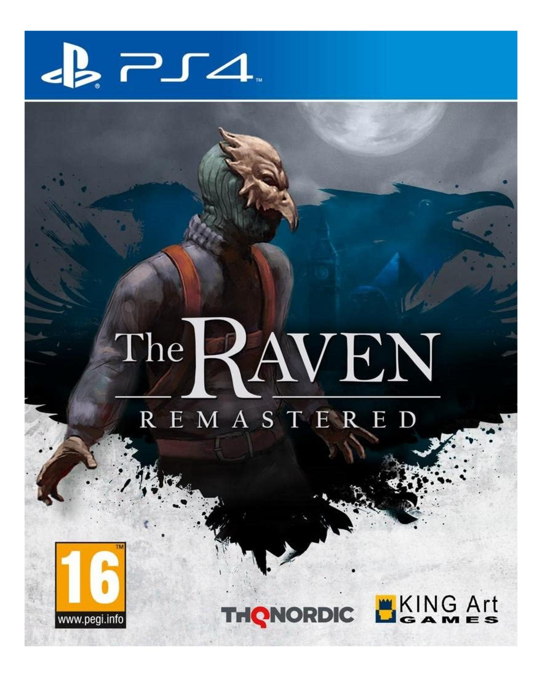 La copertina di 'The Raven Remastered' mostra una figura con maschera d'uccello sotto la luna piena.