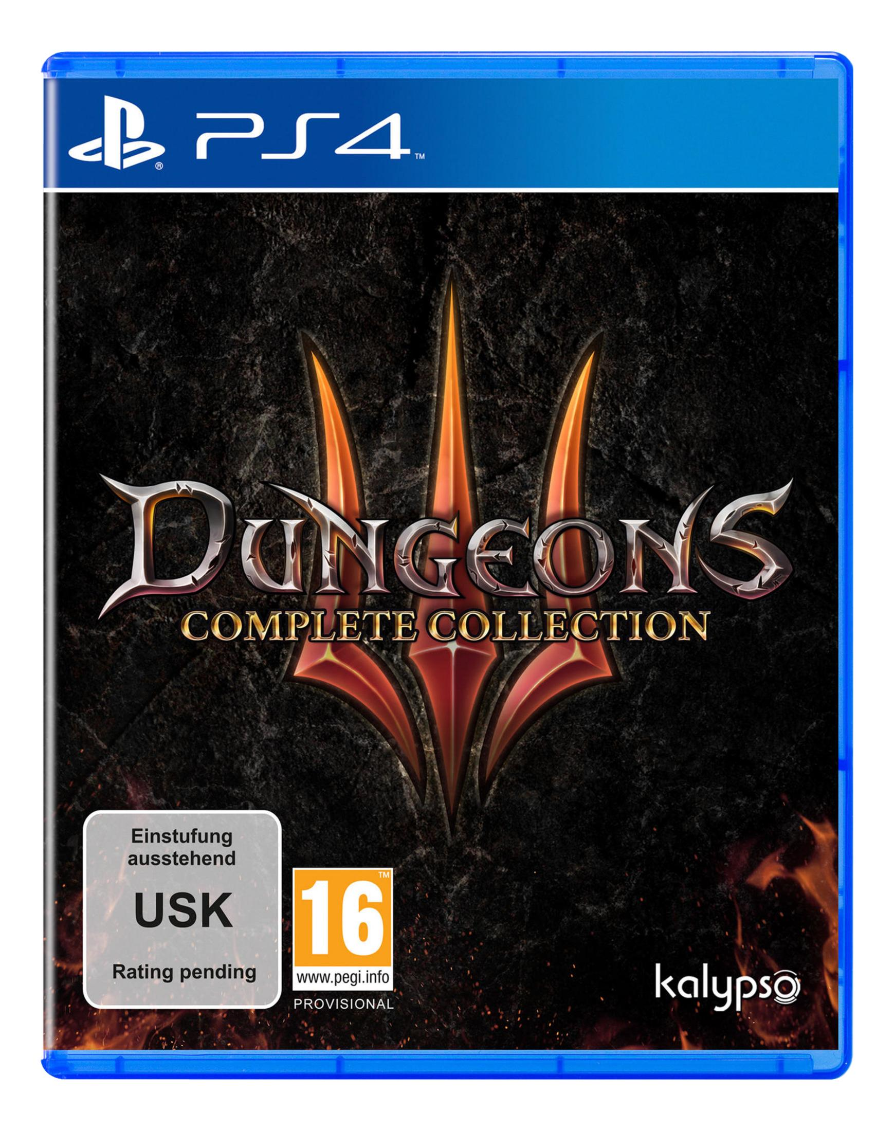 Gioco PlayStation 4 "Dungeons Complete Collection" con rating USK 16.