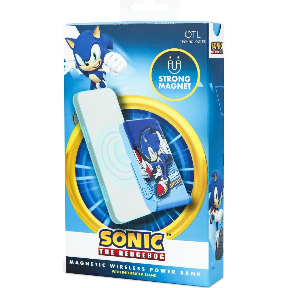 Confezione power bank wireless magnetica Sonic il riccio.