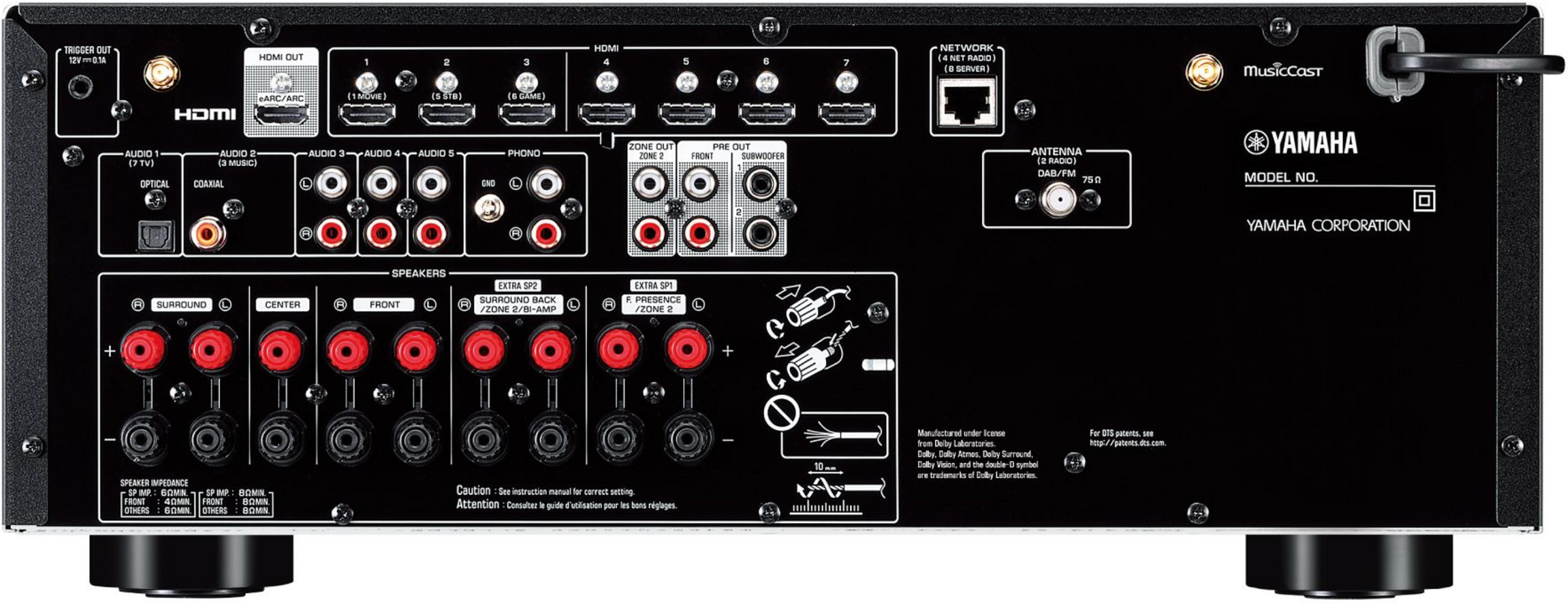 C*p様 [美品]　YAMAHA RX-V6A 　AVアンプ YAMAHA RX-V6A 7.2 ch 8K AV Receiver Black Fiyat & Özellik | MediaMarkt