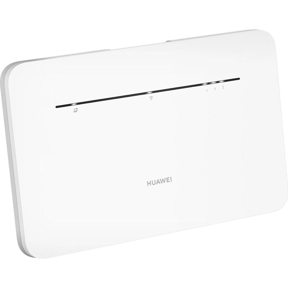 Biały router Huawei 4G ze wskaźnikami i symbolem Wi-Fi.
