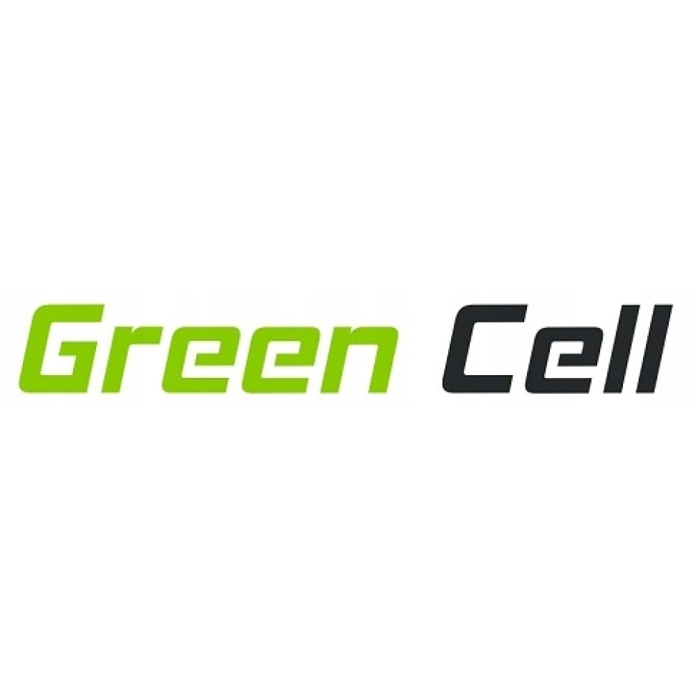 Logo przedstawia 'Green' w kolorze zielonym i 'Cell' w kolorze czarnym.