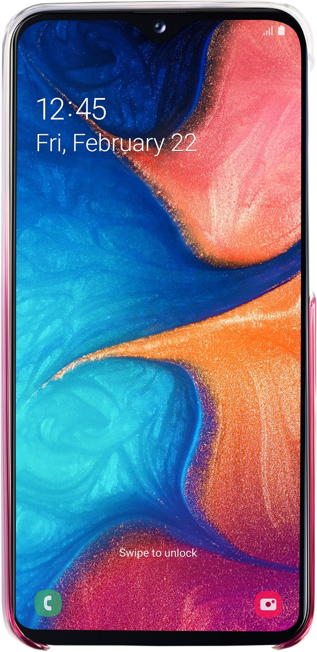 Un teléfono inteligente que muestra la hora 12:45 y la fecha vie, 22 feb.