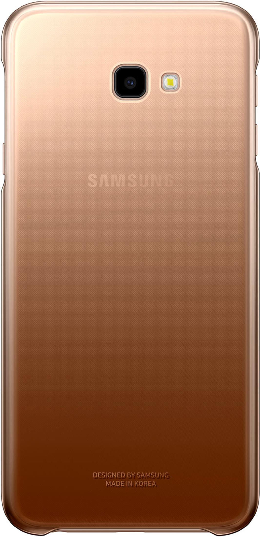 Retro di uno smartphone Samsung bronzo, con fotocamera e flash.