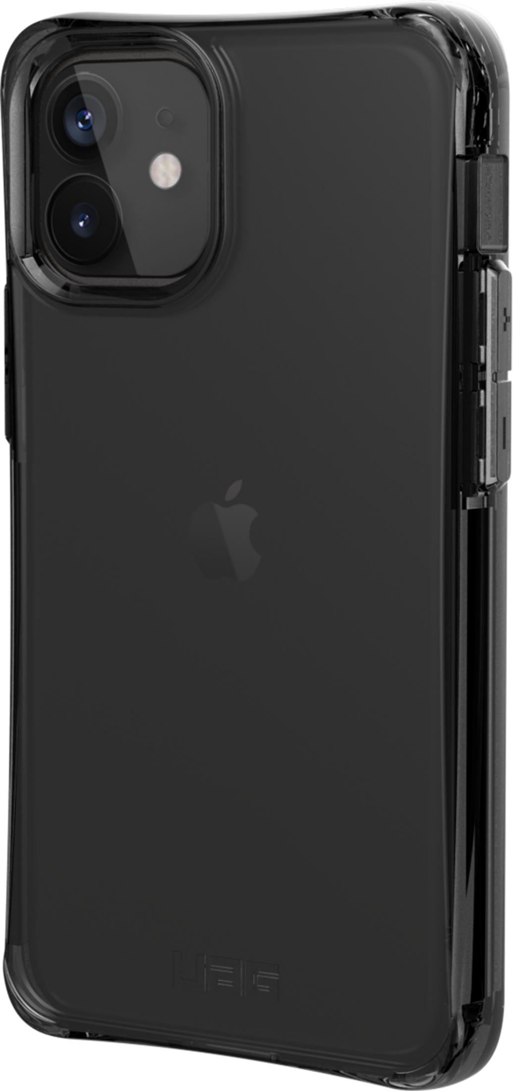 Schwarzes iPhone mit zwei Kameras, Apple-Logo und UAG-Schriftzug.