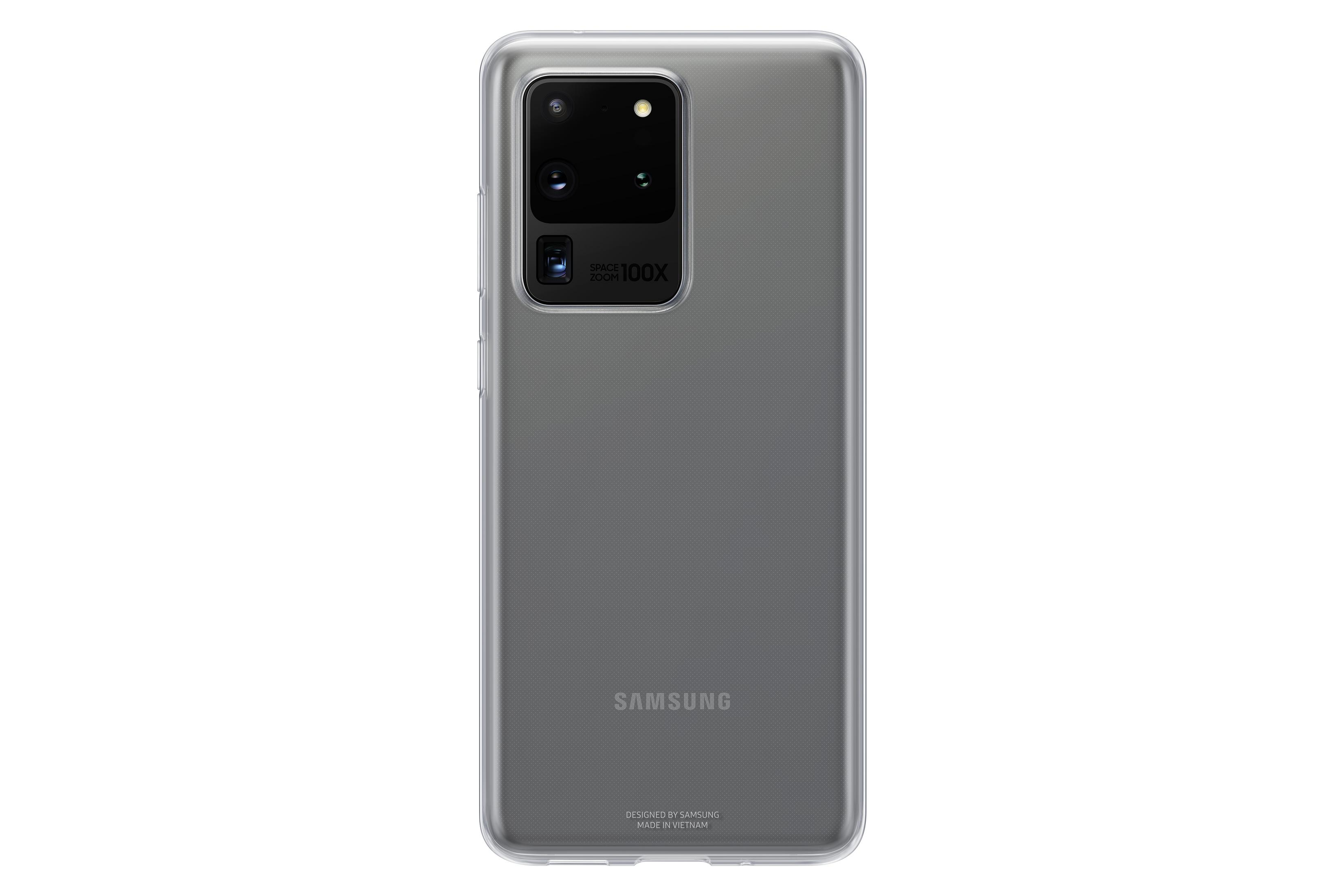 Retro di uno smartphone Samsung grigio con modulo fotocamera rettangolare.