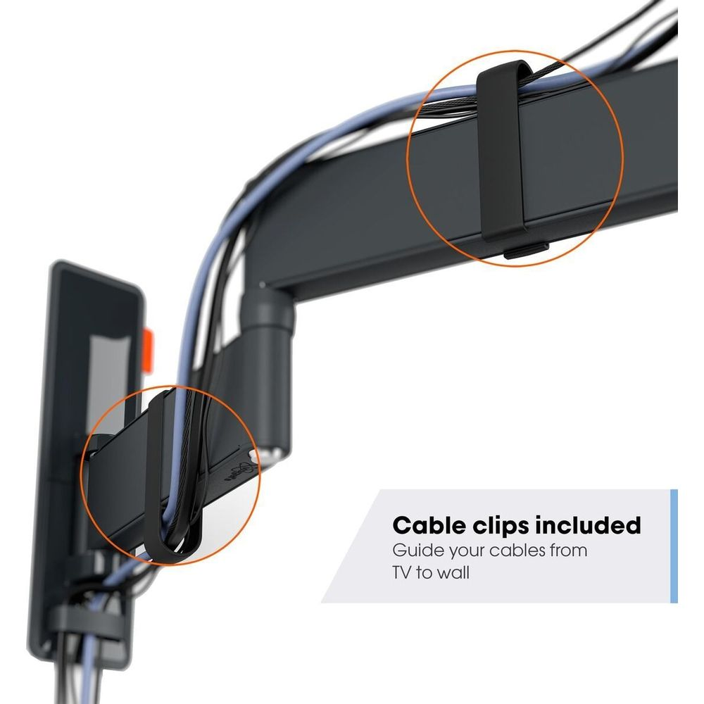 Kalb | Supporto TV in legno di faggio – VESA fino a max. 600 x 400 cm per 45 – 65 pollici max. 40 kg, colore: Nero