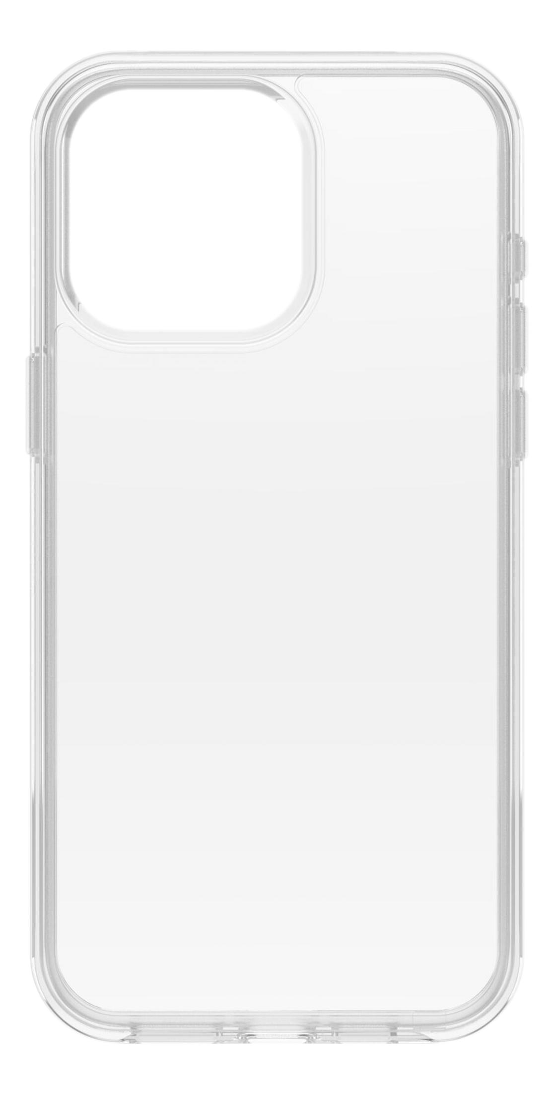Transparenter Handyhülle mit Kameramodulausschnitt und verstärkten Kanten.
