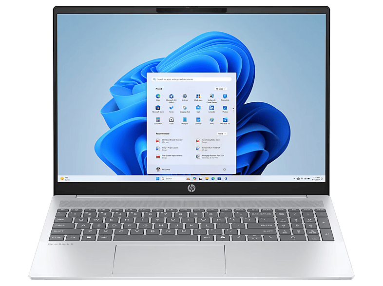 HP 16-af1780ng QWERTZ, Multimedia Notebook mit 16 Zoll Display, Intel ...