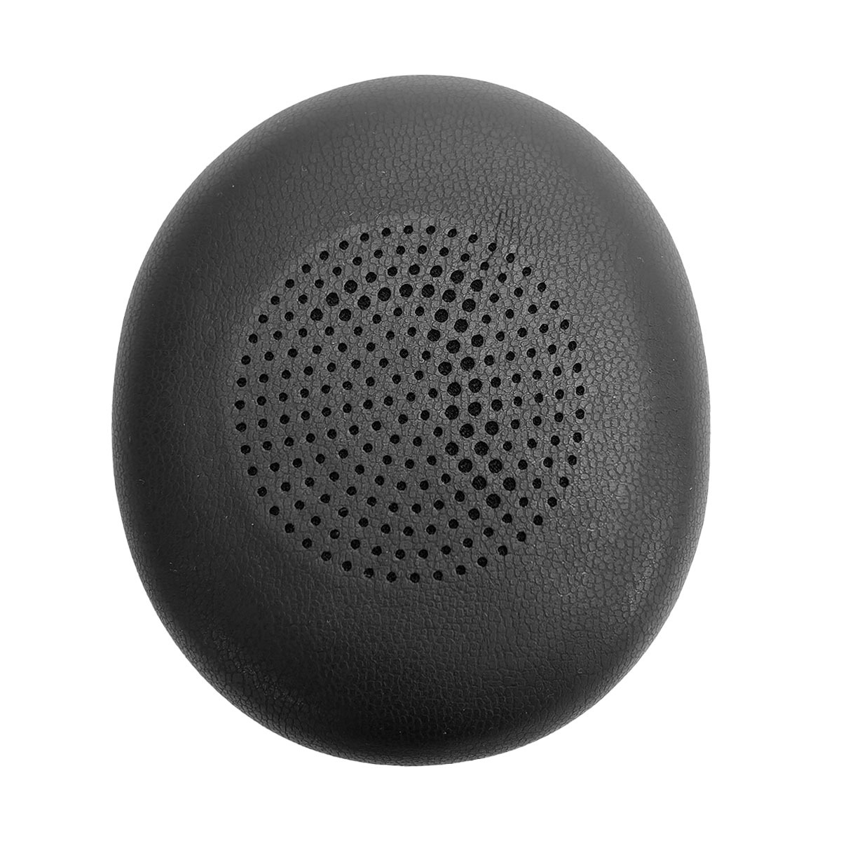 Czarna poduszka na ucho z perforowanym wzorem.