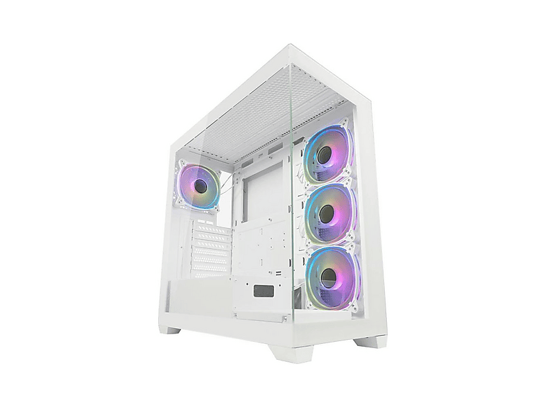 LC POWER PC-Gehäuse LC-715W-ON Mid-Tower, Weiß | MediaMarkt