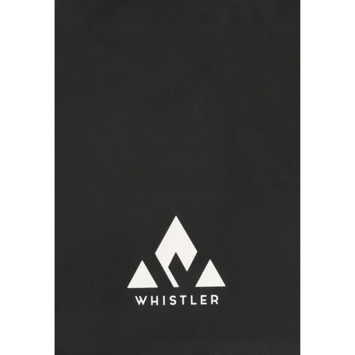 Schwarzer Hintergrund mit weißem Logo und Text 'WHISTLER'.