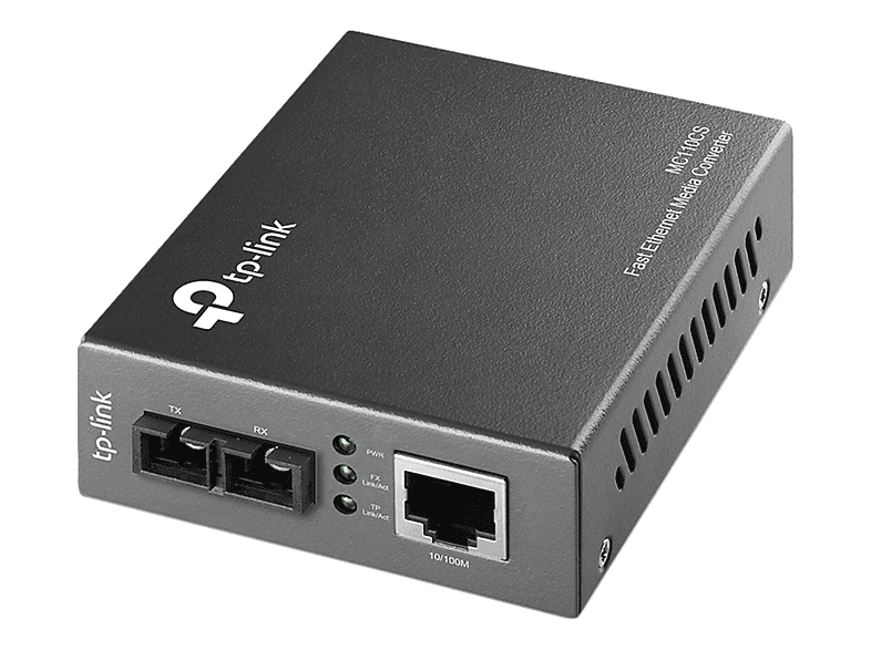TP-LINK MC110CS Fast Ethernet Medya Dönüştürücü Siyah