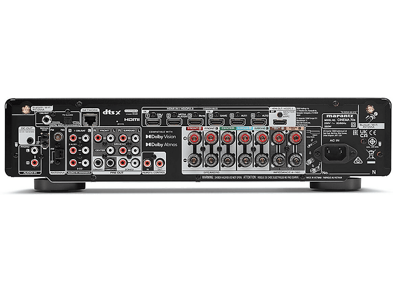 MARANTZ Cinema 70s Slimline 7.2 Kanal Network AV Receiver Siyah