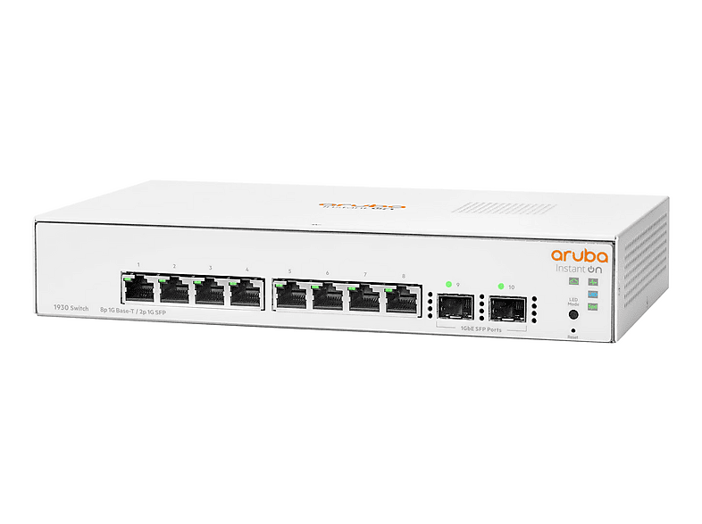 HPE Instant On JL680A 1930-8G 2SFP 10/100/1000 Mbps 8 Switch Beyaz