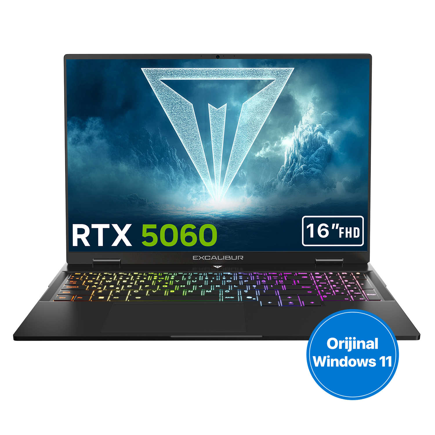 CASPER Excalibur G915 RTX5060 165HZ G915.240H-DN60A-C Intel Core I7-240H 32 GB RAM 4 TB SSD 16 inç Windows 11 Home Gaming Laptop Siyah