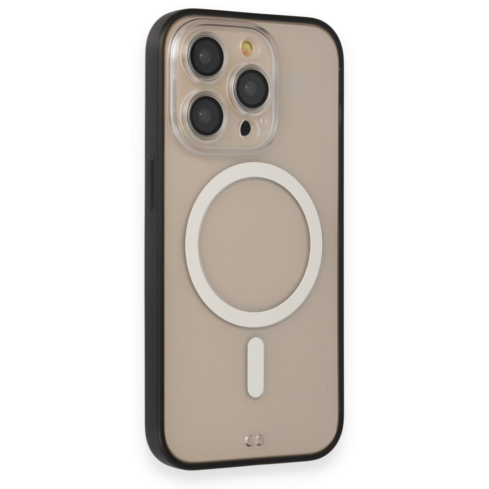 NEWFACE Grand iPhone 13 Pro Max Uyumlu MagSafe Telefon Kılıfı Siyah