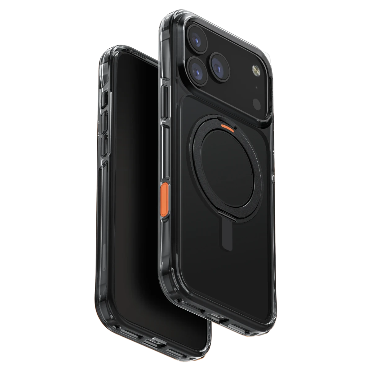 UNIQ Apple iPhone 17 Pro Uyumlu Swivix Rotating Kickstand Kapak Telefon Kılıfı Siyah