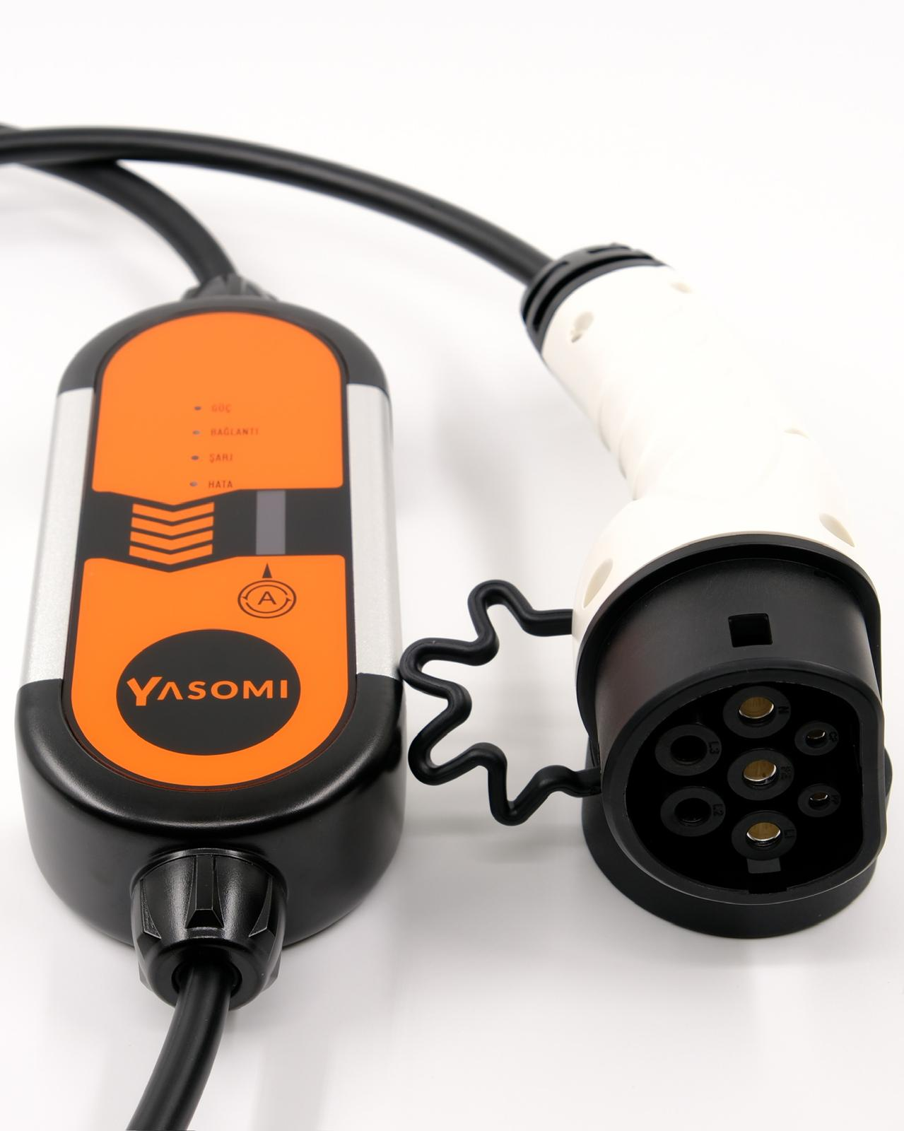 YASOMI 3.6kW 220V Ev Tipi Elektrikli Araç Şarj Cihazı Turuncu